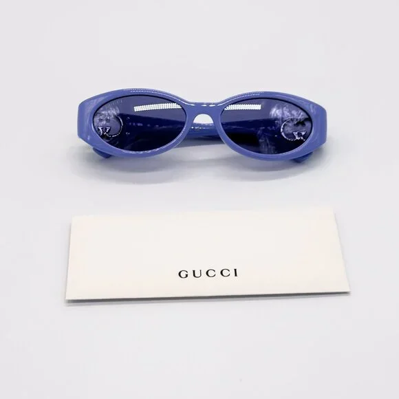 Gucci | Accessories | New Gucci Sunglasses Women Oval Purple  display picture 1